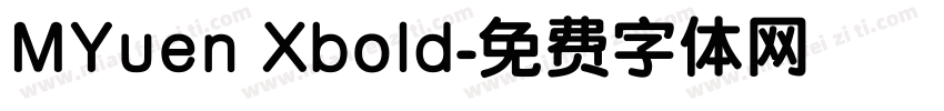 MYuen Xbold字体转换